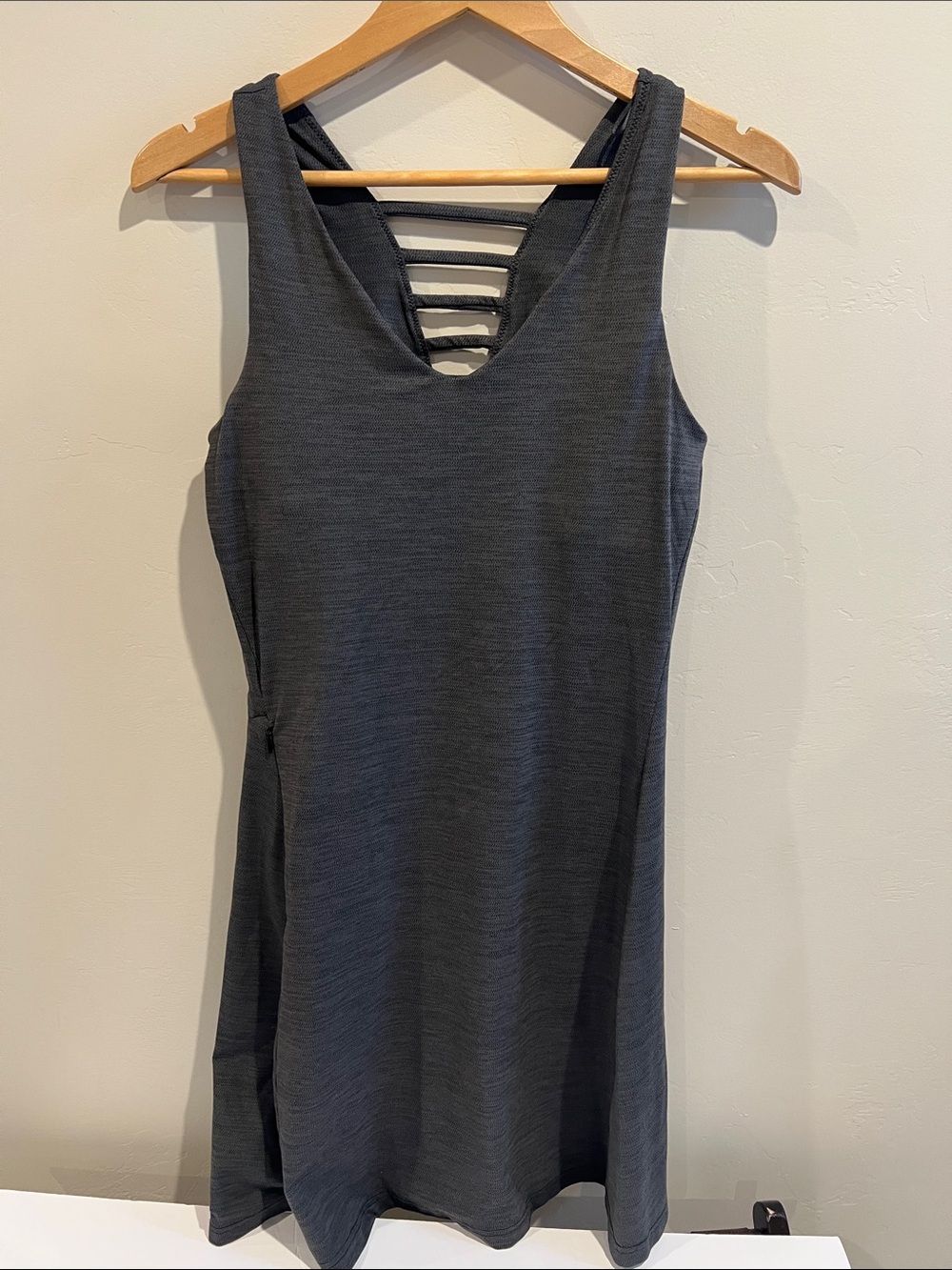 Toad&Co Charcoal Gray Strappy-Back Tank Dress
